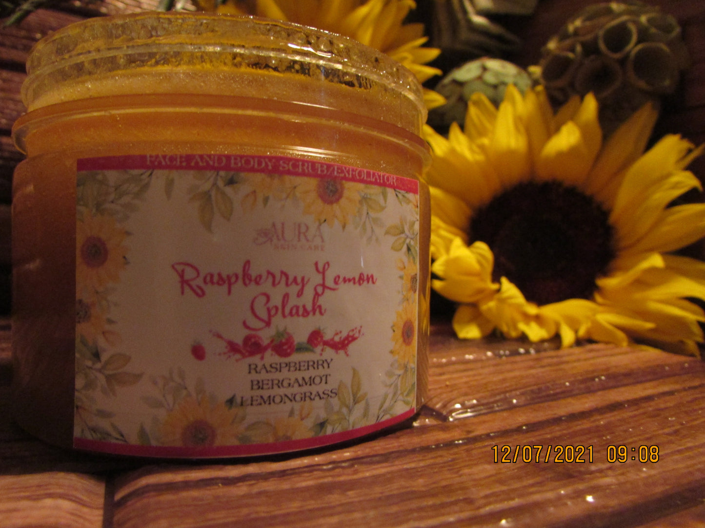 Organic Raspberry Lemon Splash Scrub